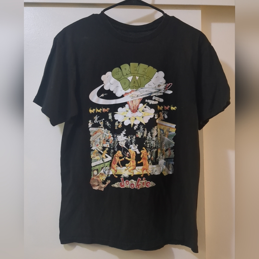 Green Day Dookie Album Black Tshirt Size Medium